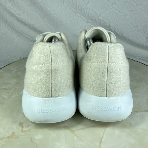 Giesswein Merino Wool Runners Sneakers Women 38 Beige Walking Comfy Casual Shoes - Picture 8 of 11